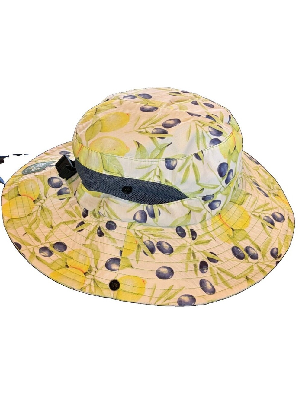 Seed & Sprout Lemon Grove Gardening Sun Hat Wide Brim Adjustable Ponytail - Picture 3 of 7
